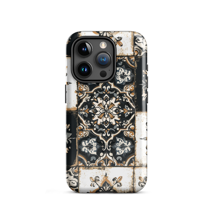 'Morocco' iPhone 15 Pro MagSafe tough phone case - protective glossy case NZ Australia