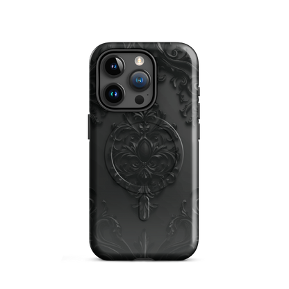 'Obsidian' iPhone 15 Pro MagSafe tough phone case - protective glossy case NZ Australia