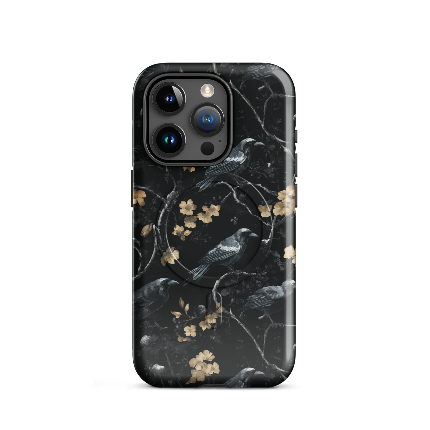 'Shadow' iPhone 15 Pro MagSafe tough phone case - protective glossy case NZ Australia