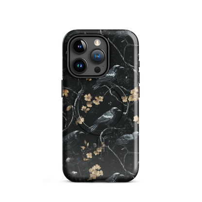 'Shadow' iPhone 15 Pro MagSafe tough phone case - protective glossy case NZ Australia