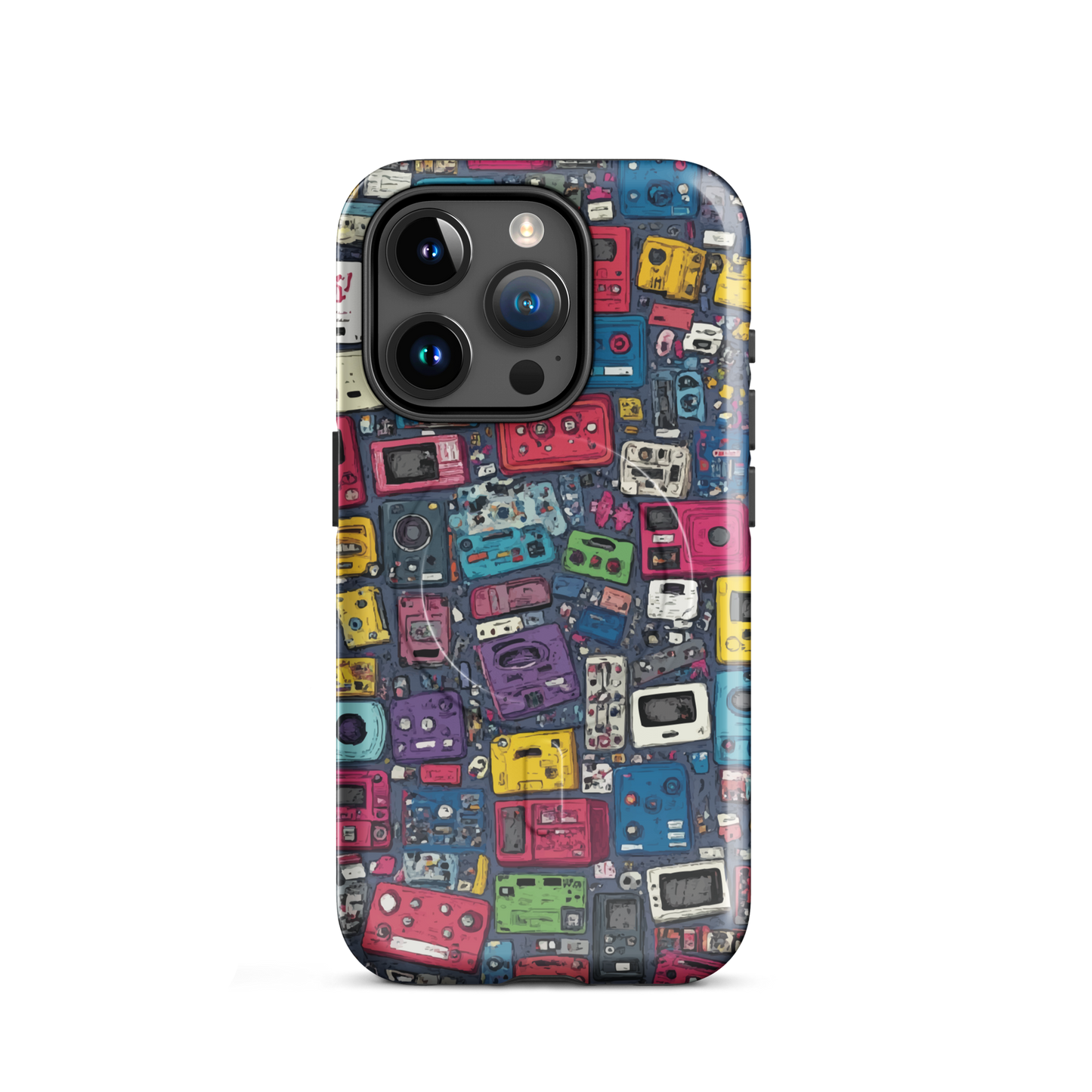 'Arcade' iPhone 15 Pro MagSafe tough phone case - protective glossy case NZ Australia