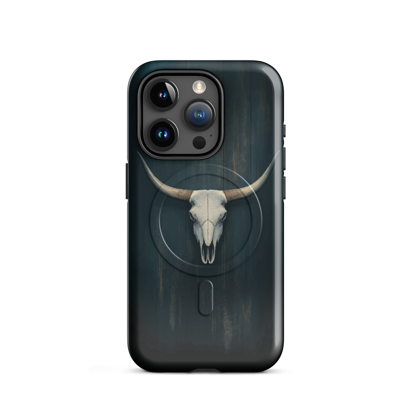 'Longhorn' iPhone 15 Pro MagSafe tough phone case - protective glossy case NZ Australia
