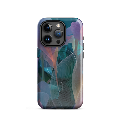 'Ethereal Blades' iPhone 15 Pro MagSafe tough phone case - protective glossy case NZ Australia