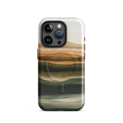 'Earth' iPhone 15 Pro MagSafe tough phone case - protective glossy case NZ Australia
