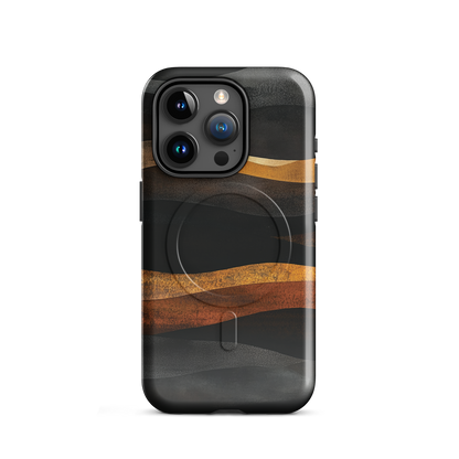 'Flow' iPhone 15 Pro MagSafe tough phone case - protective glossy case NZ Australia