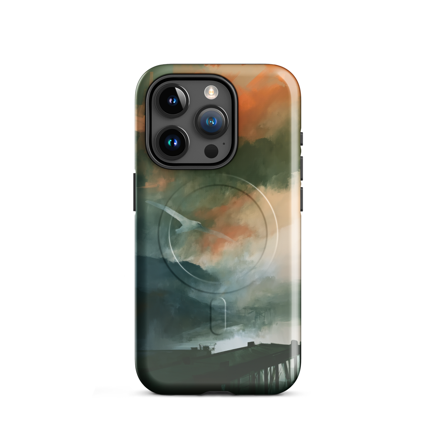 'Harbour' iPhone 15 Pro MagSafe phone case - protective glossy case NZ Australia