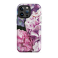 'Hydrangea' iPhone 15 Pro Max MagSafe tough phone case - protective glossy case NZ Australia