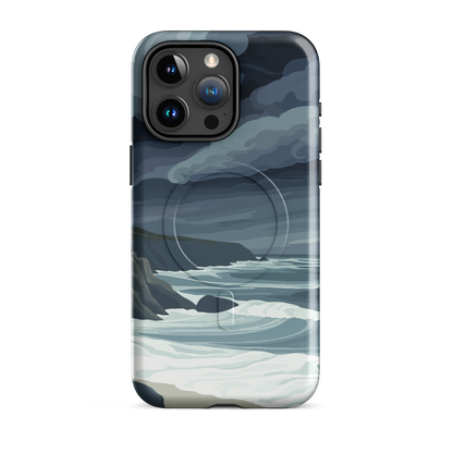 'Cape Kidnappers' iPhone 15 Pro Max MagSafe tough phone case - protective glossy case NZ Australia