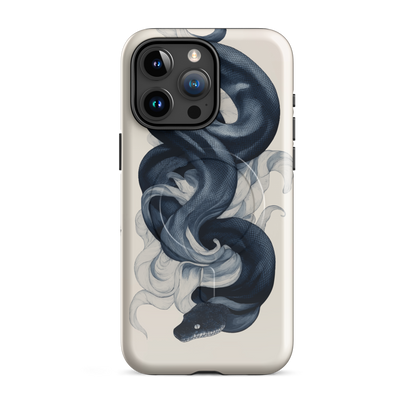 'Midnight Python' iPhone 15 Pro Max MagSafe tough phone case - protective glossy case NZ Australia
