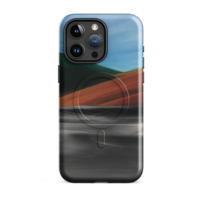 'Heat Wave' iPhone 15 Pro Max MagSafe tough phone case - protective glossy case NZ Australia