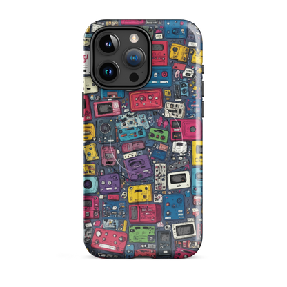 'Arcade' iPhone 15 Pro Max MagSafe tough phone case - protective glossy case NZ Australia