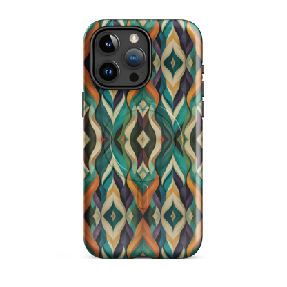 'Rhythm' iPhone 15 Pro Max MagSafe tough phone case - protective glossy case NZ Australia