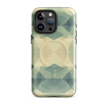 'Symmetry' iPhone 15 Pro Max MagSafe tough phone case - protective glossy case NZ Australia