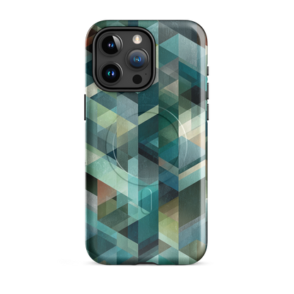 'Still Depths' iPhone 15 Pro Max MagSafe tough phone case - protective glossy case NZ Australia