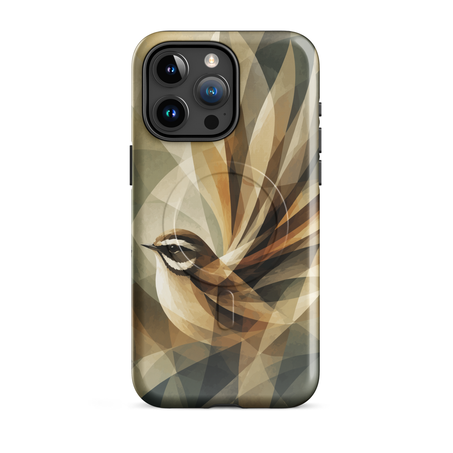 'Fantail' iPhone 15 Pro Max MagSafe tough phone case - protective glossy case NZ Australia