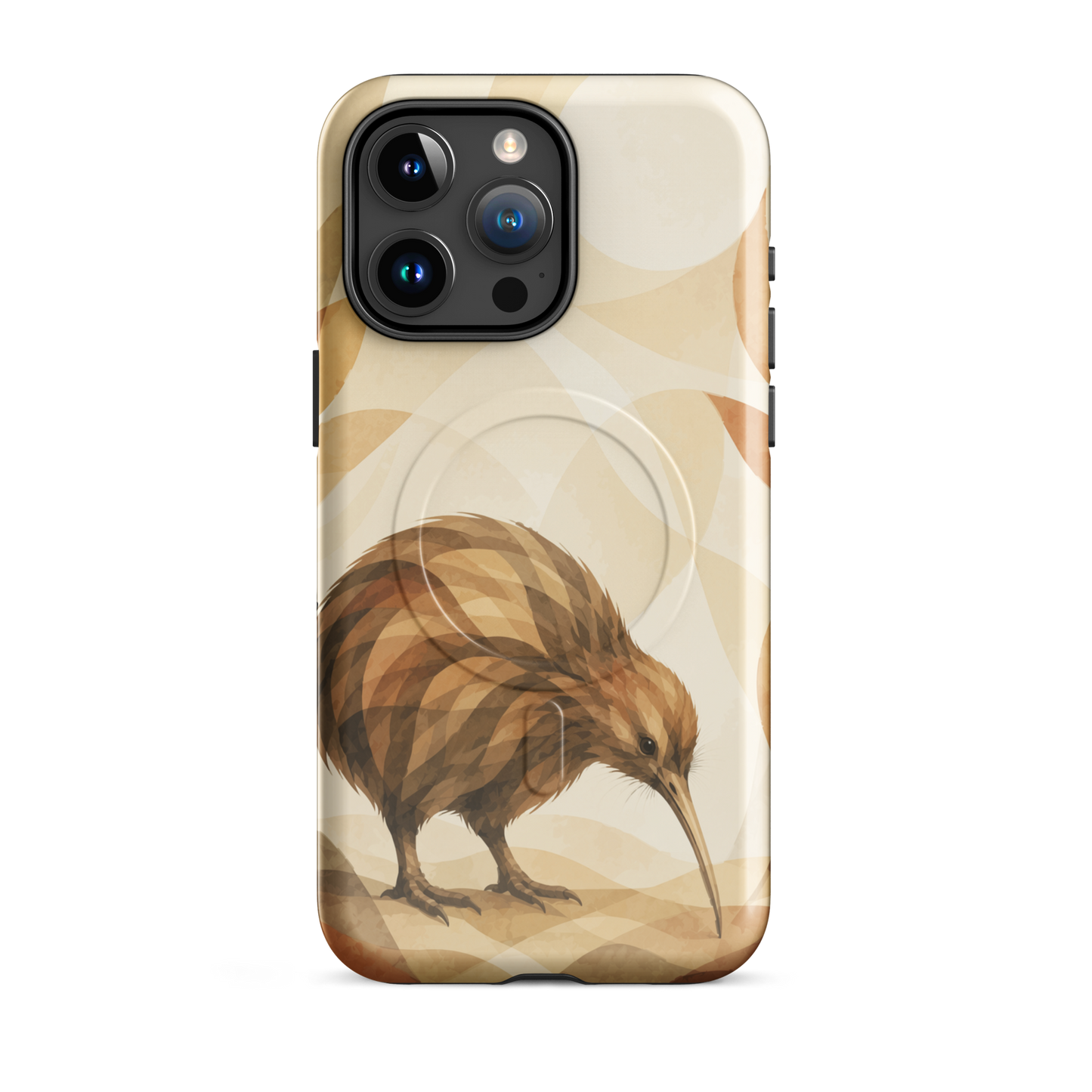 'Kiwi' iPhone 15 Pro Max MagSafe tough phone case - protective glossy case NZ Australia