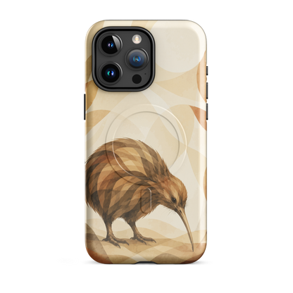 'Kiwi' iPhone 15 Pro Max MagSafe tough phone case - protective glossy case NZ Australia