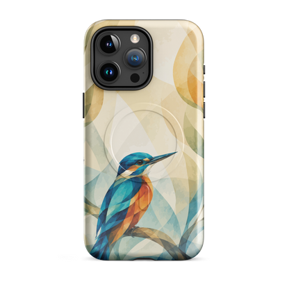 'Kotare' iPhone 15 Pro Max MagSafe tough phone case - protective glossy case NZ Australia