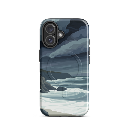 'Cape Kidnappers' iPhone 16 MagSafe tough phone case - protective glossy case NZ Australia