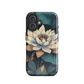 'Water Lily' iPhone 16 MagSafe tough phone case - protective glossy case NZ Australia