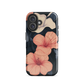 'Hibiscus Flower' iPhone 16 MagSafe tough phone case - protective glossy case NZ Australia