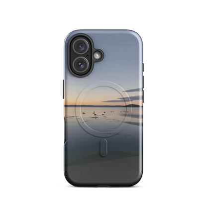 'Whispers on the Lake' iPhone 16 MagSafe tough phone case - protective glossy case NZ Australia