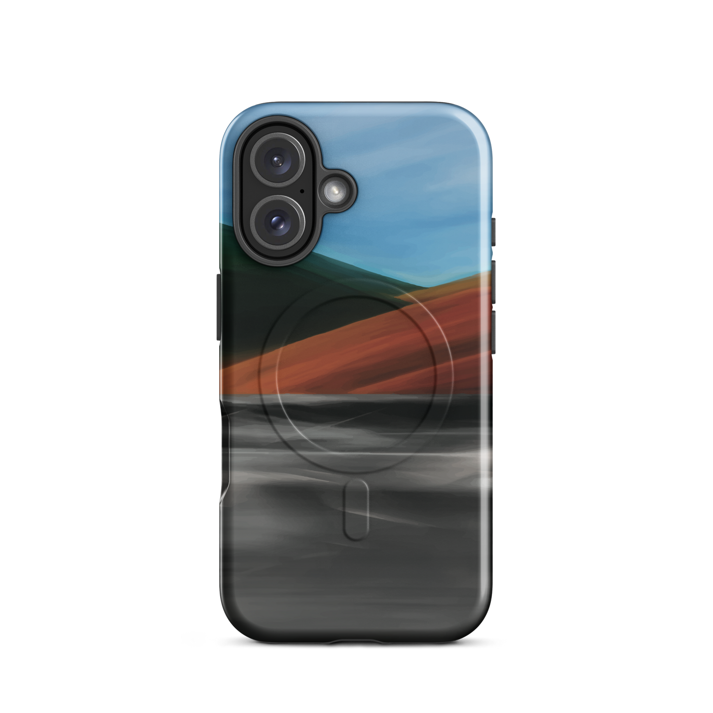 'Heat Wave' iPhone 16 MagSafe tough phone case - protective glossy case NZ Australia