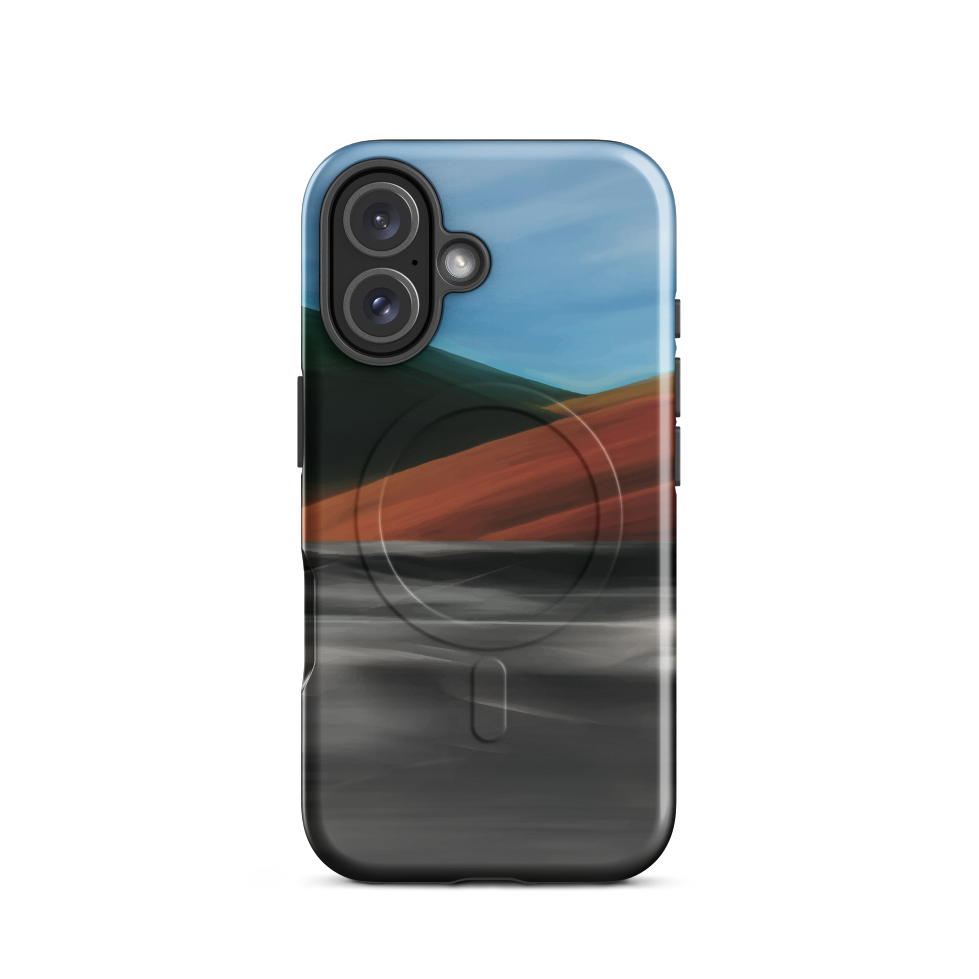 'Heat Wave' iPhone 16 MagSafe tough phone case - protective glossy case NZ Australia