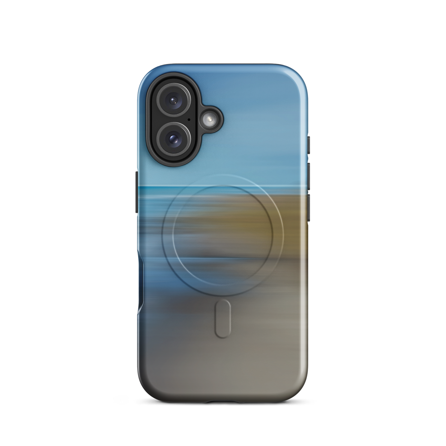 'Ocean Breeze' iPhone 16 MagSafe tough phone case - protective glossy case NZ Australia