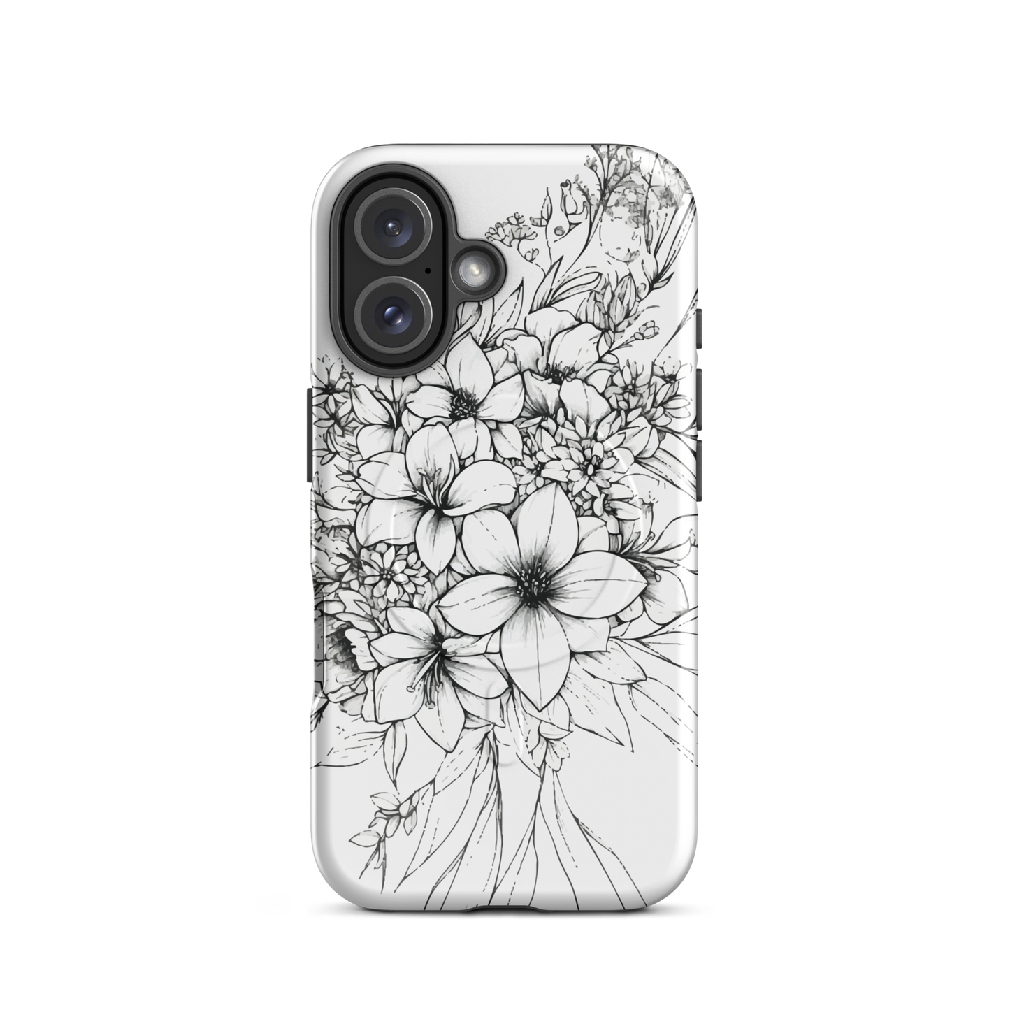 'Silhouette' iPhone 16 MagSafe tough phone case - protective glossy case NZ Australia