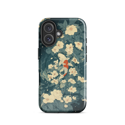 'Koi' iPhone 16 MagSafe tough phone case - protective glossy case NZ Australia