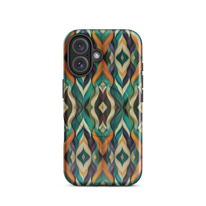 'Rhythm' iPhone 16 MagSafe tough phone case - protective glossy case NZ Australia