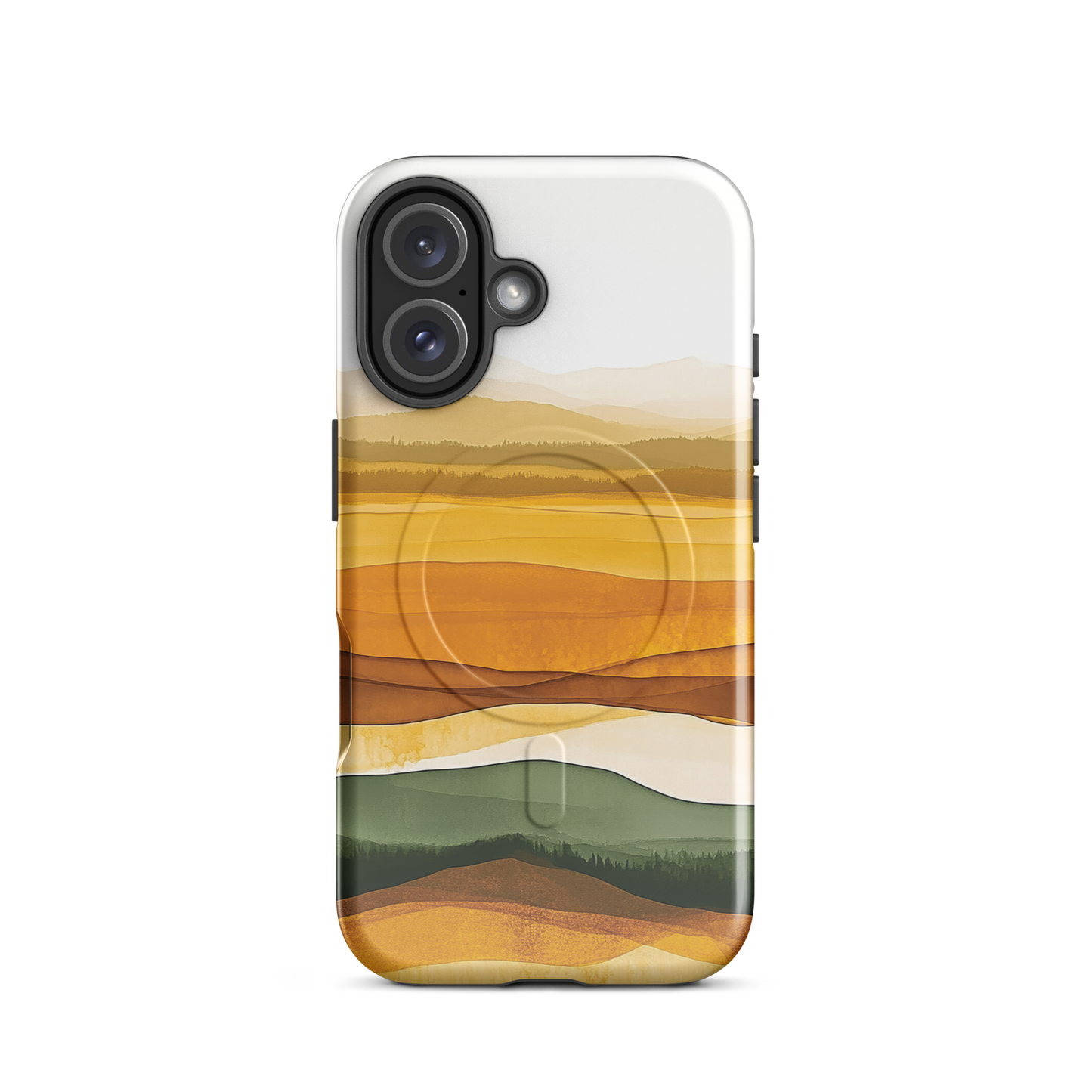 'Autumn' iPhone 16 MagSafe tough phone case - protective glossy case NZ Australia