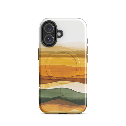 'Autumn' iPhone 16 MagSafe tough phone case - protective glossy case NZ Australia