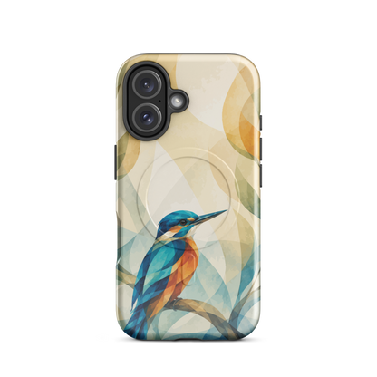 'Kotare' iPhone 16 MagSafe tough phone case - protective glossy case NZ Australia