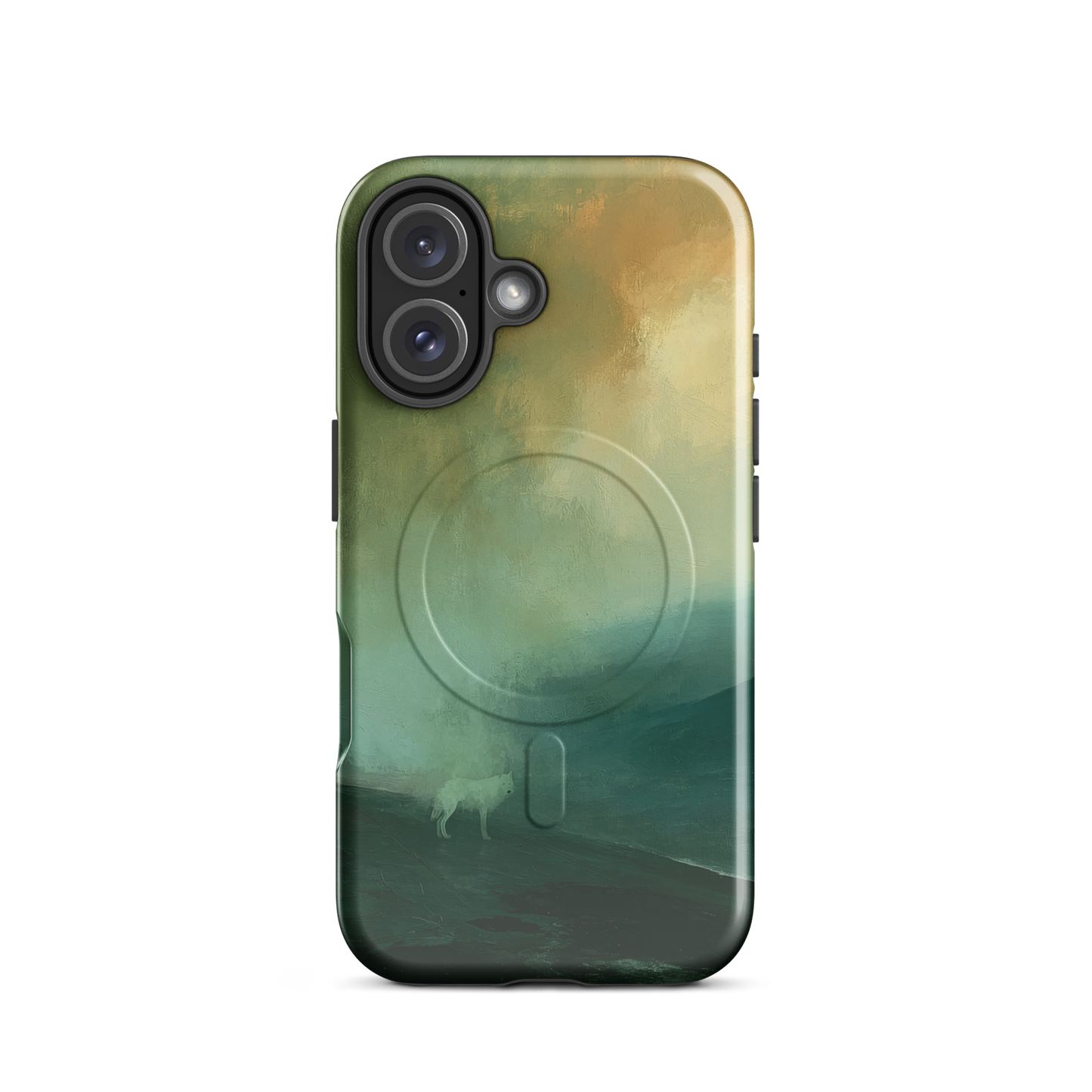 'Acid Rain' iPhone 16 MagSafe phone case - protective glossy case NZ Australia