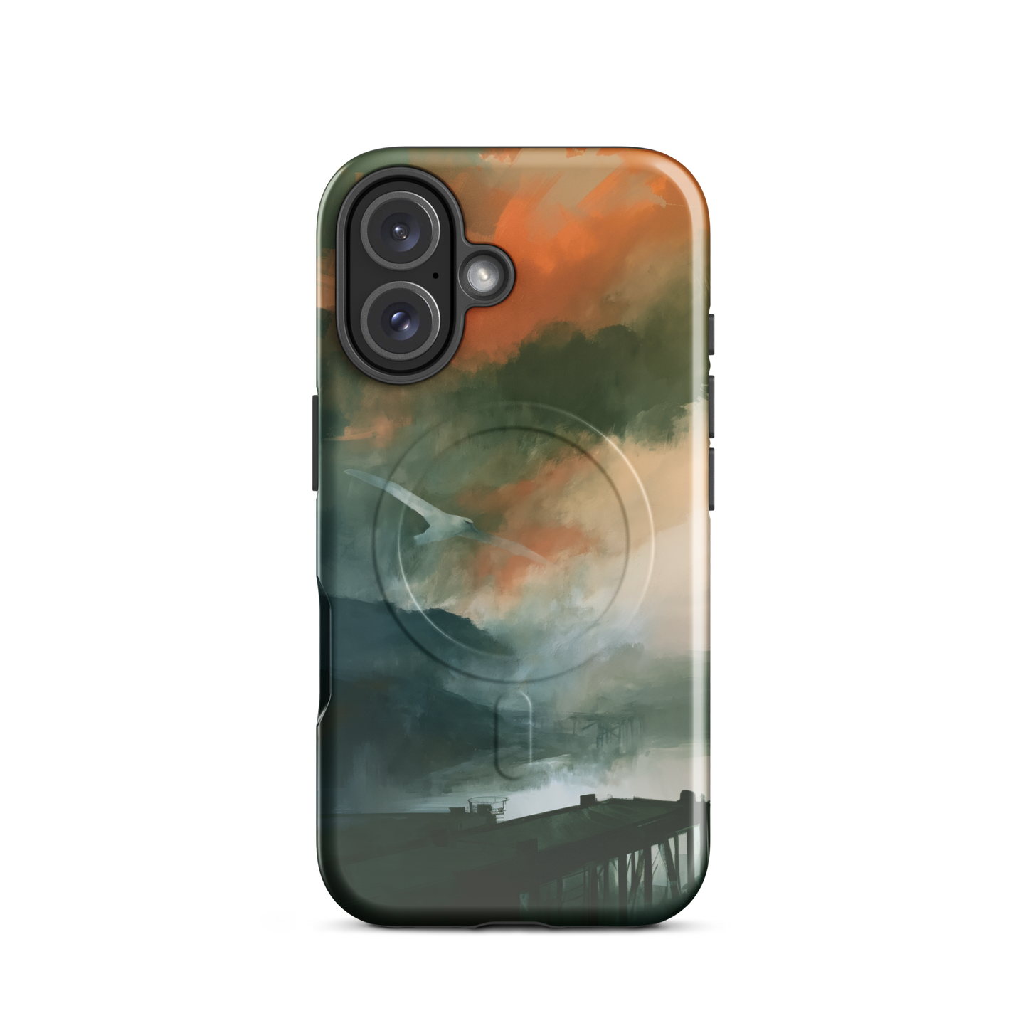 'Harbour' iPhone 16 MagSafe phone case - protective glossy case NZ Australia