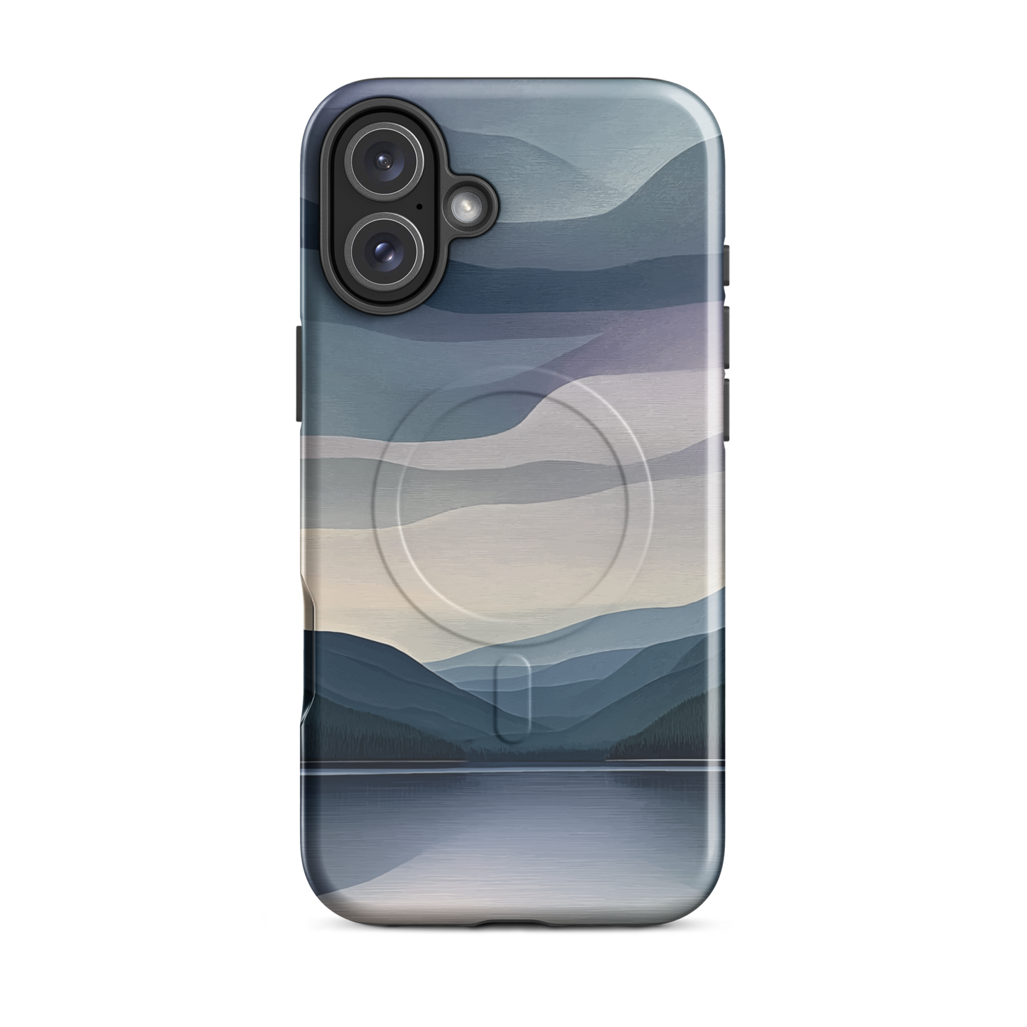 'Reflections' iPhone 16 Plus MagSafe tough phone case - protective glossy case NZ Australia