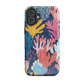 'Coral Reef' iPhone 16 Plus MagSafe tough phone case - protective glossy case NZ Australia