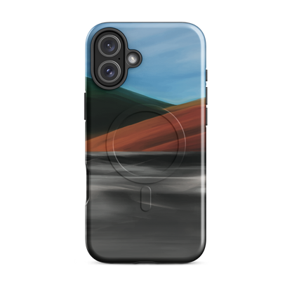 'Heat Wave' iPhone 16 Plus MagSafe tough phone case - protective glossy case NZ Australia
