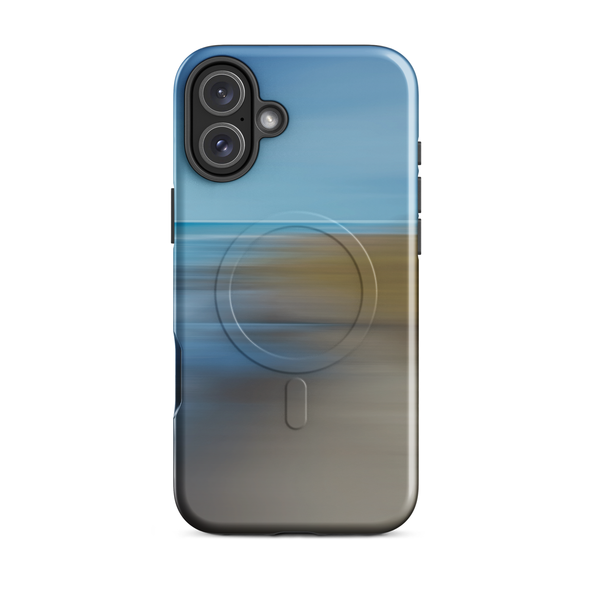 'Ocean Breeze' iPhone 16 Plus MagSafe tough phone case - protective glossy case NZ Australia