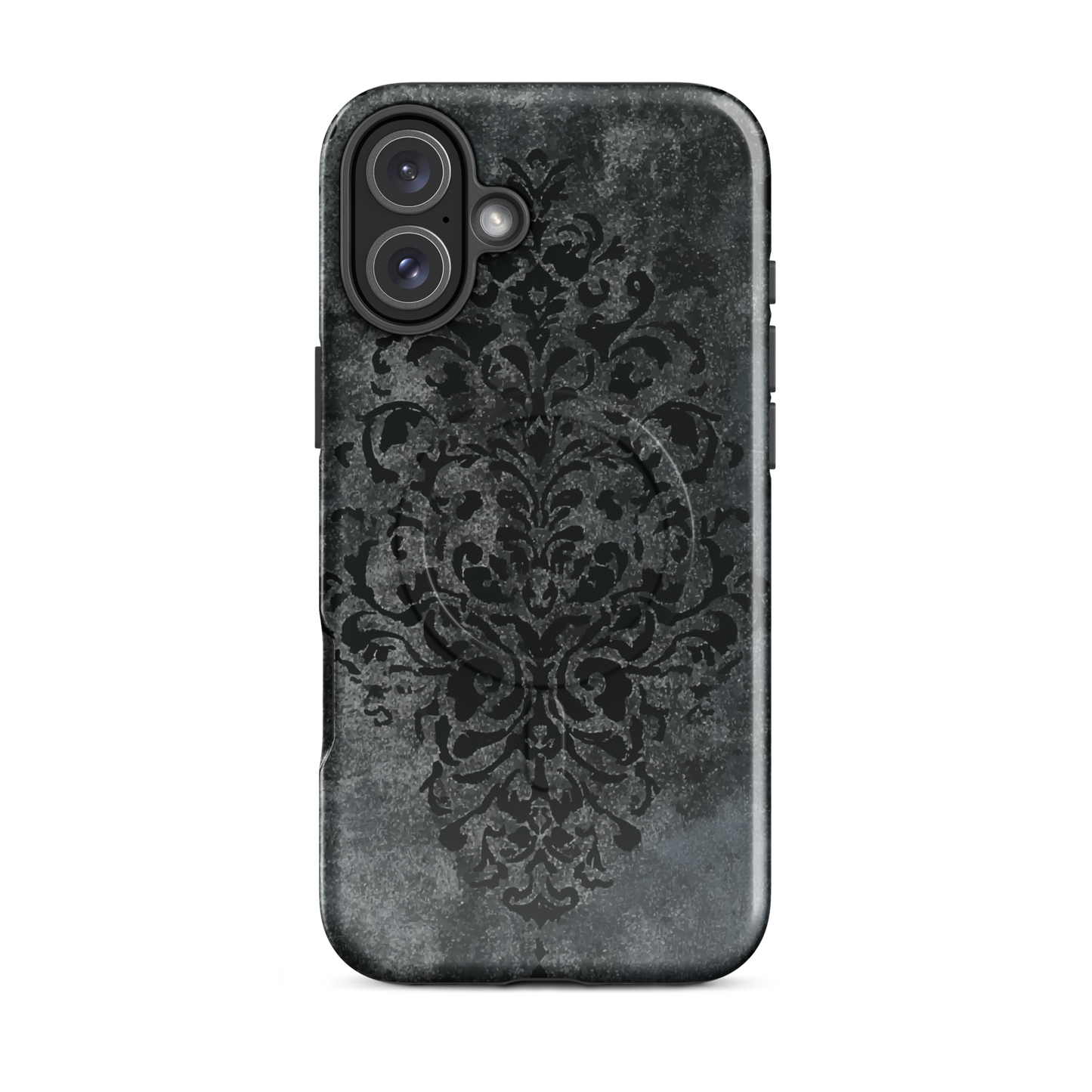 'Damask' iPhone 16 Plus MagSafe tough phone case - protective glossy case NZ Australia