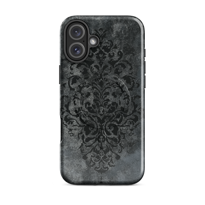 'Damask' iPhone 16 Plus MagSafe tough phone case - protective glossy case NZ Australia