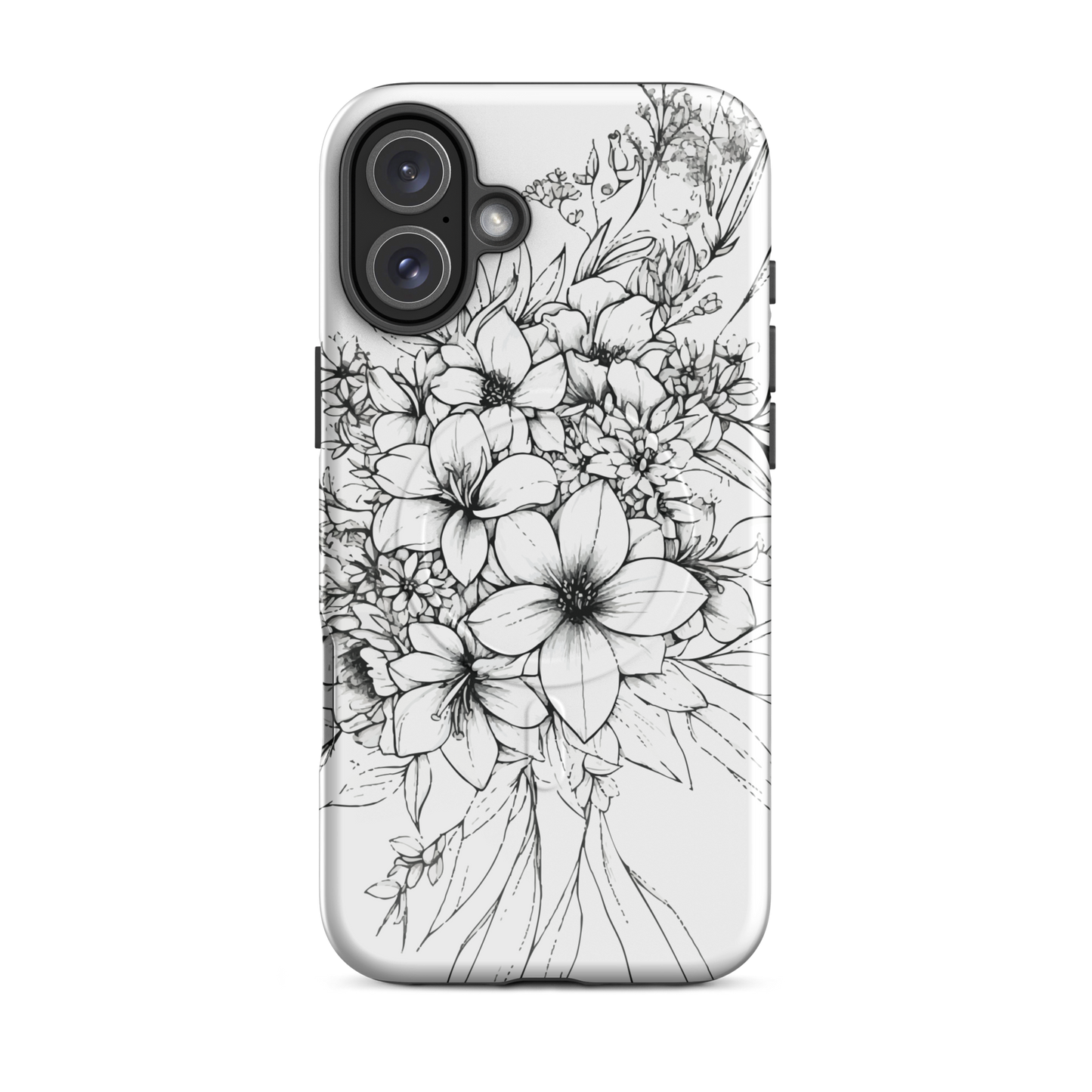 'Silhouette' iPhone 16 Plus MagSafe tough phone case - protective glossy case NZ Australia