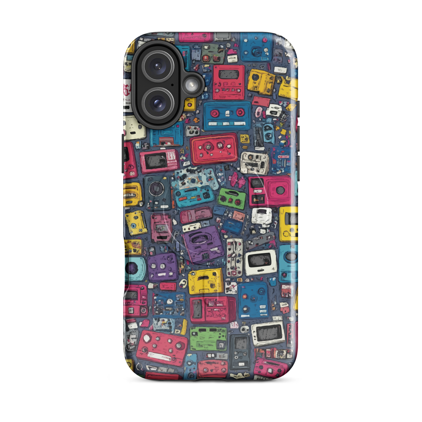 'Arcade' iPhone 16 Plus MagSafe tough phone case - protective glossy case NZ Australia