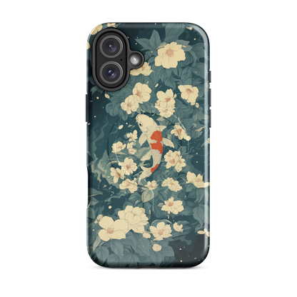'Koi' iPhone 16 Plus MagSafe tough phone case - protective glossy case NZ Australia