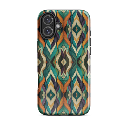 'Rhythm' iPhone 16 Plus MagSafe tough phone case - protective glossy case NZ Australia