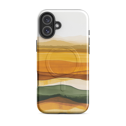 'Autumn' iPhone 16 Plus MagSafe tough phone case - protective glossy case NZ Australia