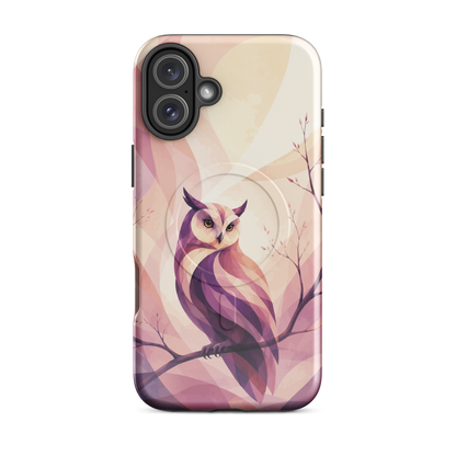 'Ruru' iPhone 16 Plus MagSafe tough phone case - protective glossy case NZ Australia