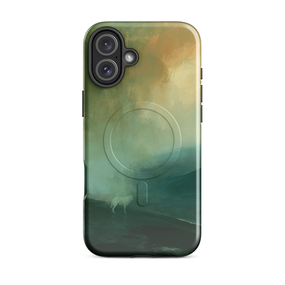 'Acid Rain' iPhone 16 Plus MagSafe phone case - protective glossy case NZ Australia